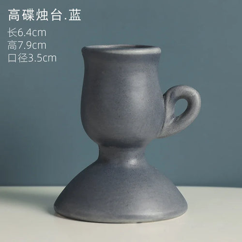Nordic ceramic candle holder for elegant home décor - vue 16 sur 18
