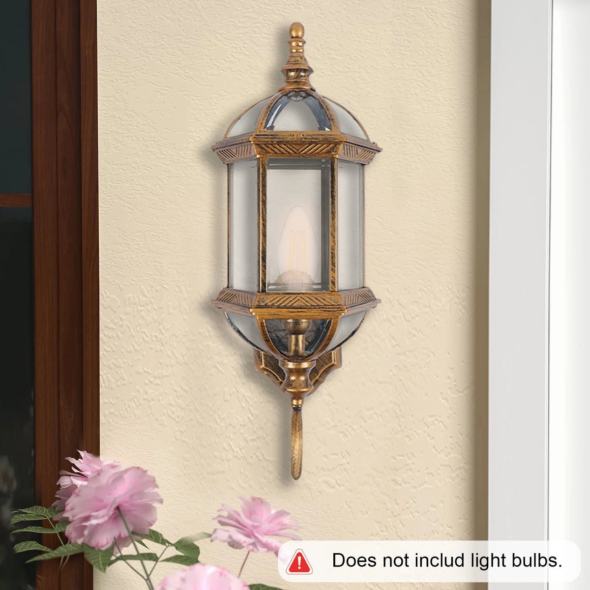 Vintage waterproof outdoor wall light for decorative use