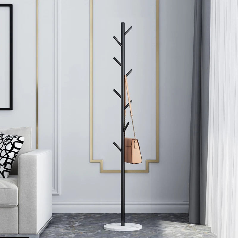 modern marble coat rack for clothes and bags