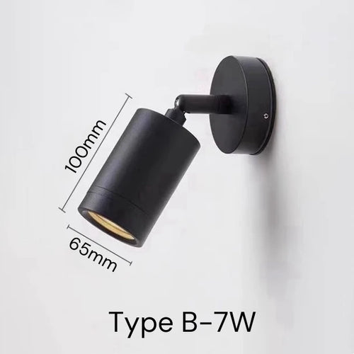 Double head outdoor LED spotlight waterproof for garden balcony fence - vue 10 sur 9