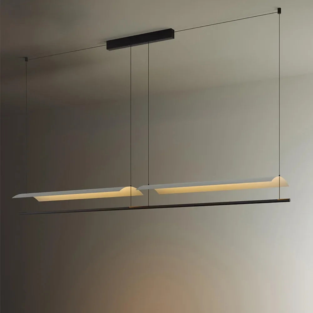 Minimalist Scandinavian tile chandelier for office
