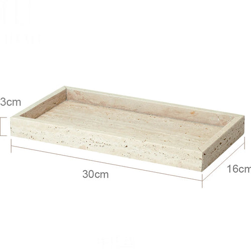 natural marble bathroom accessory set - vue 21 sur 30