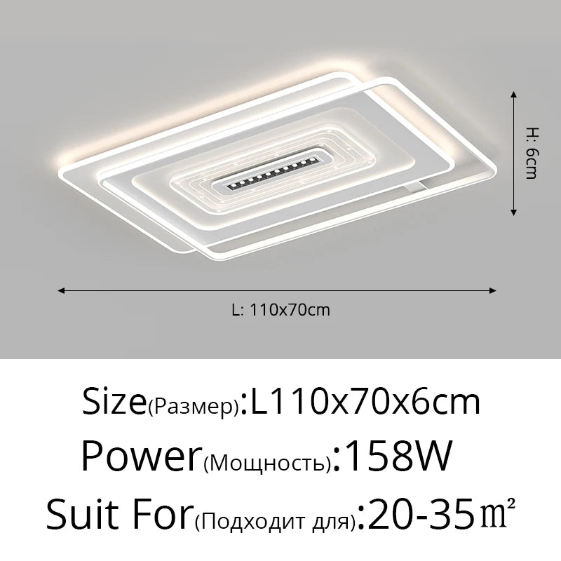 Nordic LED ceiling light for indoor and cosy ambience - vue 14 sur 14