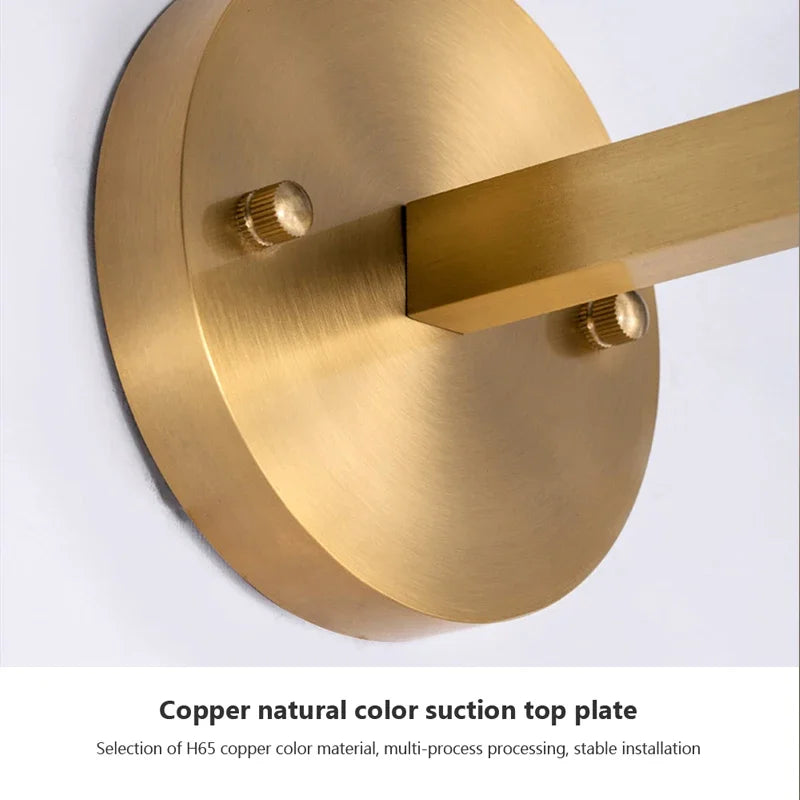 Nordic American style glass wall light LED vintage Edison - vue 6 sur 7