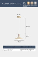 modern design LED pendant light with eye protection in iron and acrylic