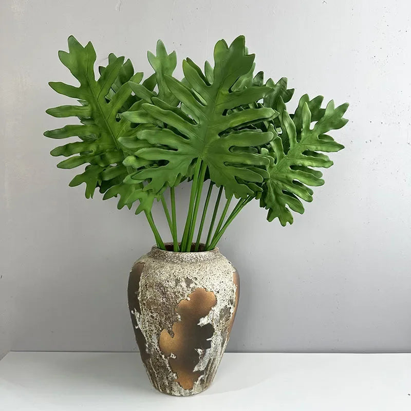 Set of 2 realistic touch artificial plants for indoor decoration - vue 3 sur 6