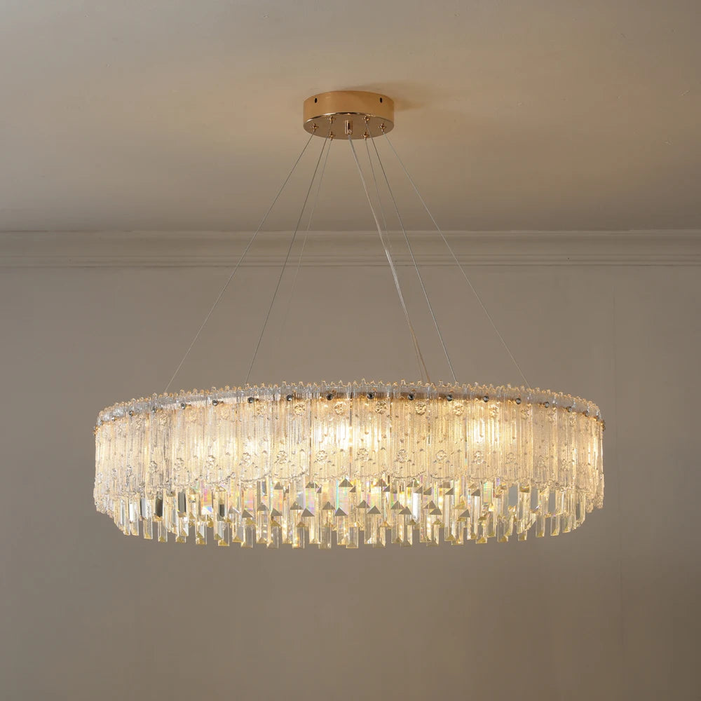 Modern crystal chandelier for high-end decor - vue 5 sur 10