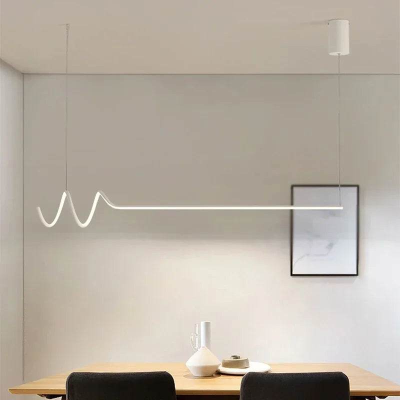 Modern LED pendant light for elegant interior decor - vue 3 sur 10