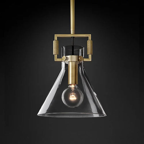 suspension en verre rétro américain style luxe décoratif - vue 15 sur 18