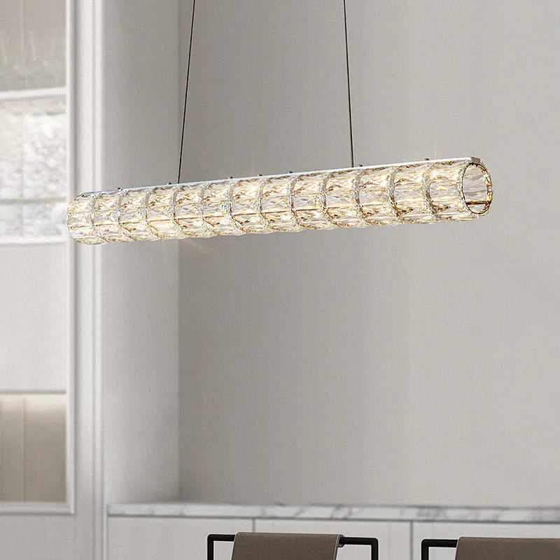 Modern LED chandelier with K9 crystal for home decor