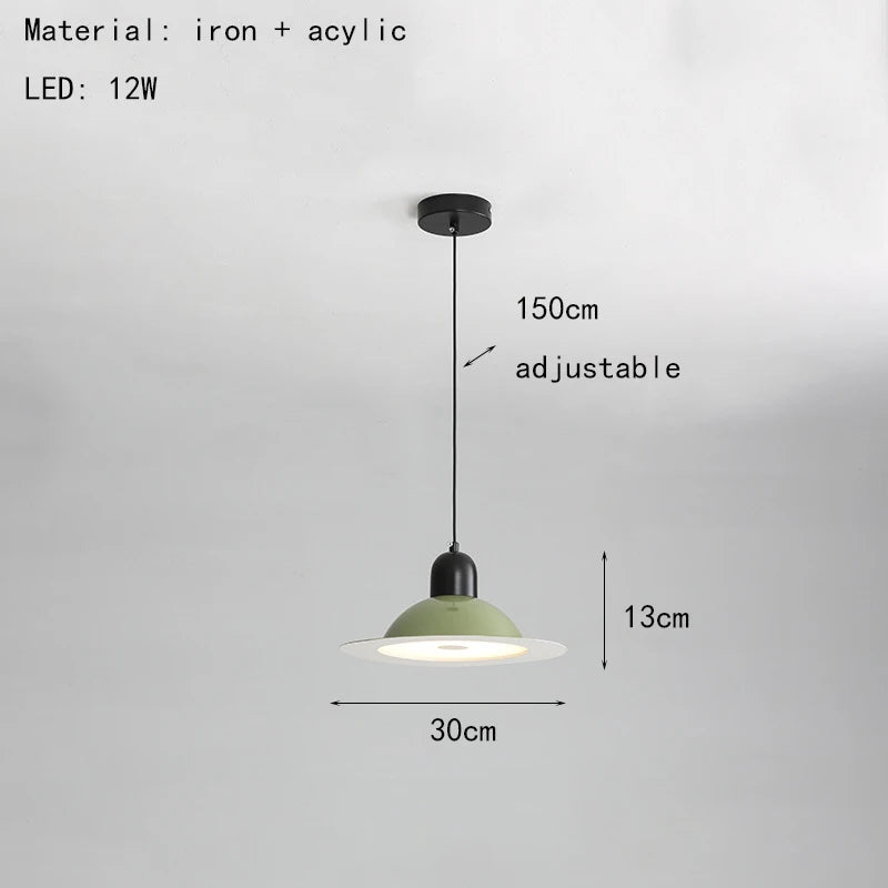 Adjustable wire metal LED pendant light - vue 12 sur 17