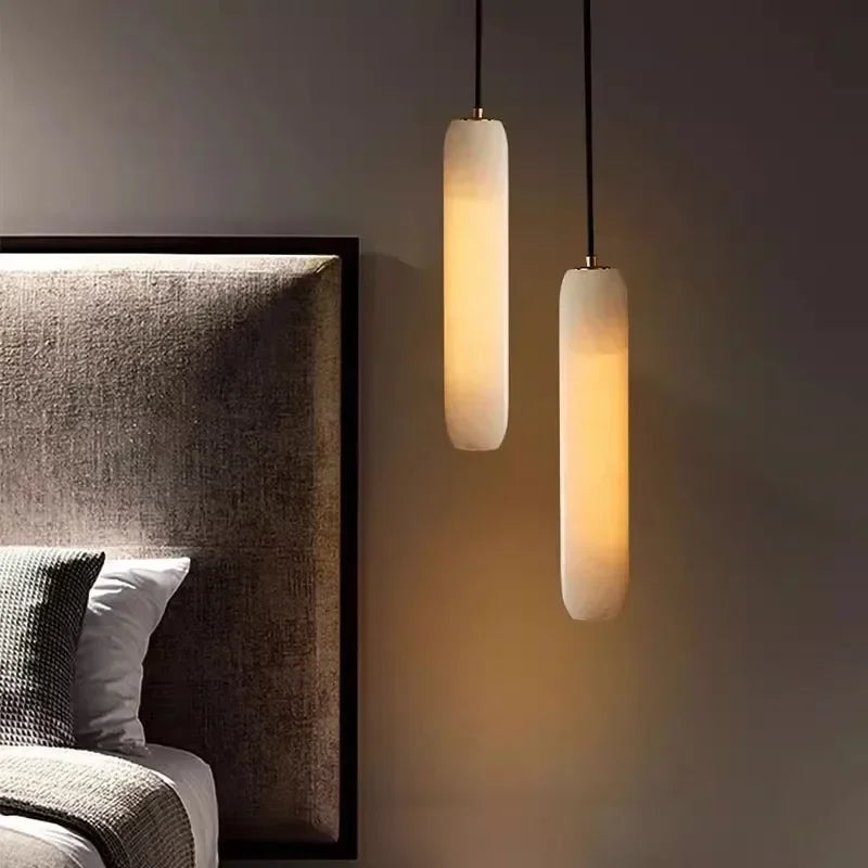 Nordic natural marble chandelier for interior decoration - vue 3 sur 7