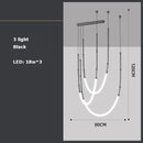Art deco LED pendant chandelier