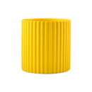 ceramic flower pot vertical lines for indoor plants