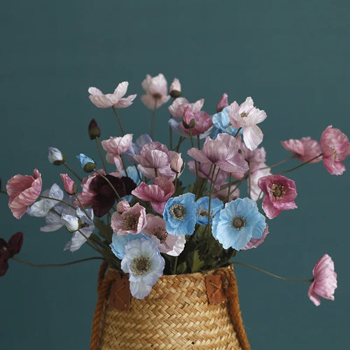 Artificial poppy flower for party and garden decoration - vue 2 sur 18