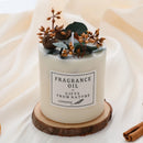 romantic scented soy wax candles with dried flowers