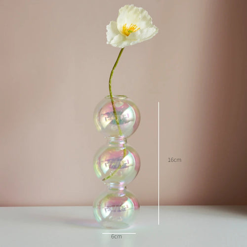 Nordic glass candle holder for weddings and flowers - vue 13 sur 22