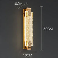 Modern crystal wall light for decorative indoor lighting