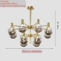 Nordic minimalist glass pendant light for modern decor