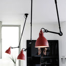 Retro American style chandelier with adjustable lampshade for reading light