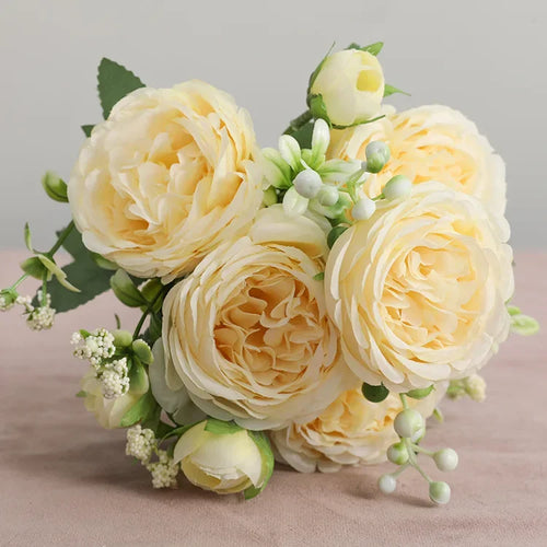 Small artificial flower bouquet for spring decoration and weddings - vue 21 sur 37