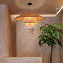 Japanese style rattan pendant light for a zen atmosphere