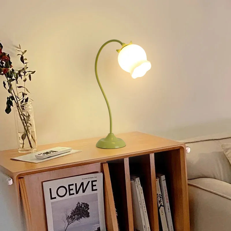 American style bedside lamp with floral patterns, perfect birthday gift