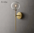 Nordic retro glass wall light for interior decoration