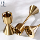 Metal candle holders for weddings, romantic decoration and parties
