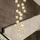 Modern crystal pendant light for decorative indoor lighting