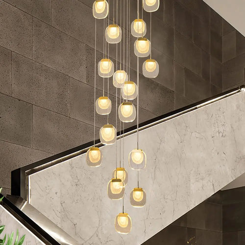 Modern crystal pendant light for decorative indoor lighting - vue 6 sur 20