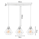 Modern pendant with LED heads for contemporary interiors