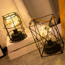 Retro wrought iron desk table lamp reading night light