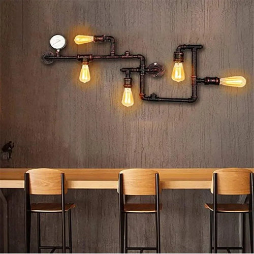 Vintage industrial metal wall light for loft, bar or restaurant