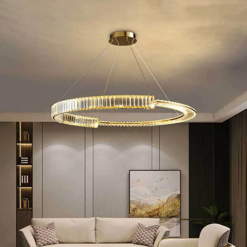 Modern K9 crystal chandelier nordic design for interior decoration