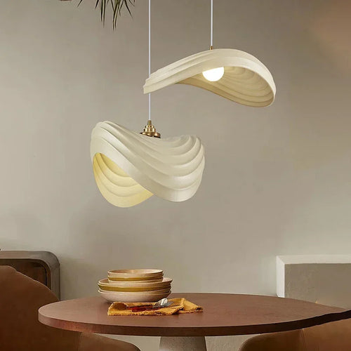 Nordic minimalist wabi sabi LED chandelier for restaurant or bar - vue 2 sur 21