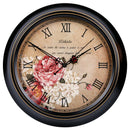 silent vintage wall clock classic metal design