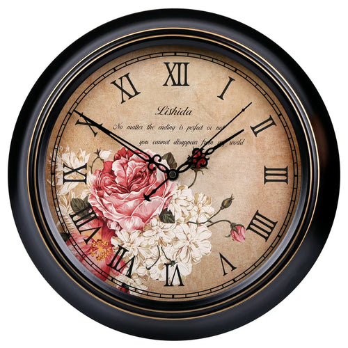 silent vintage wall clock classic metal design - vue 22 sur 26
