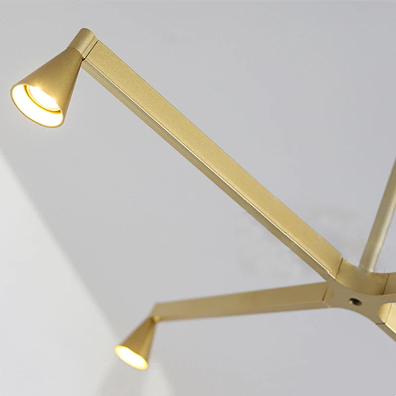 Postmodern luxury sputnik chandelier for living and dining room - vue 6 sur 12