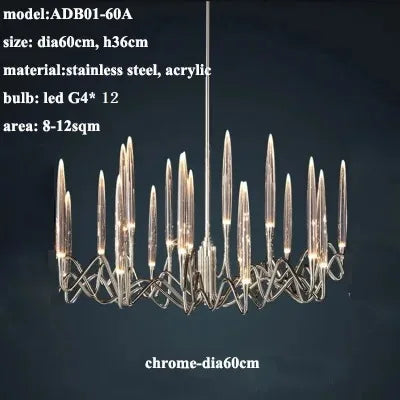 Elegant crystal designer wall light for interiors - vue 8 sur 22
