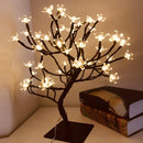 Nordic crystal LED cherry blossom table lamp night light