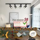 Dimmable track lighting kit for interior decoration