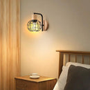 vintage industrial wall light cage metal lampshade retro style