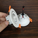 Mini square recessed indoor spotlight with integrated driver
