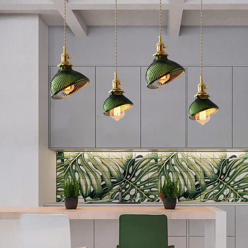 Minimalist glass chandelier creative design hanging light - vue 2 sur 14
