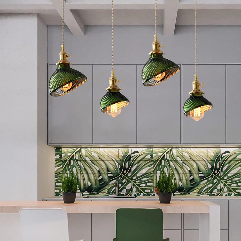 Minimalist glass chandelier creative design hanging light