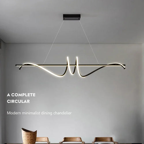 Modern LED pendant light for interior decor and cafés - vue 4 sur 8