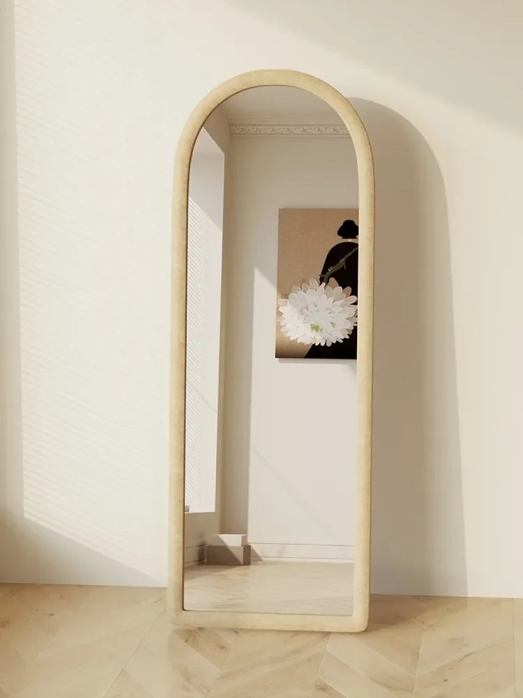 Simple modern full-length mirror with original and HD frame