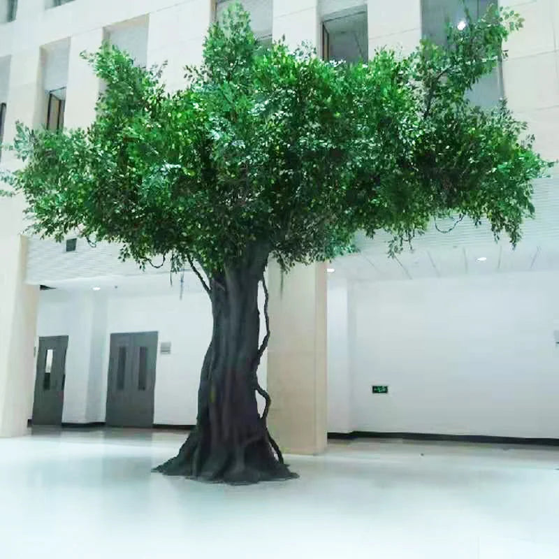 Decorative artificial banyan tree for indoor and hotel use