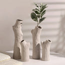 decorative ceramic tree trunk vase for flowers